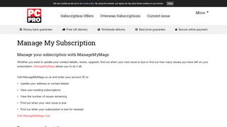 
                            1. Manage My Subscription | PC Pro