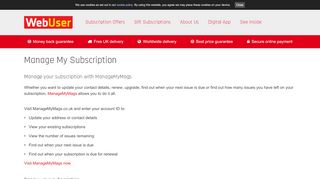 
                            2. Manage My Subscription | Web User