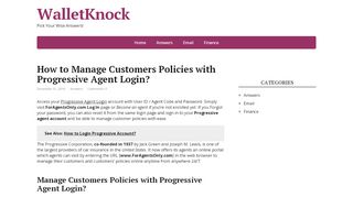
                            9. Manage Policies with Progressive Agent Login | ForAgentsOnly.com