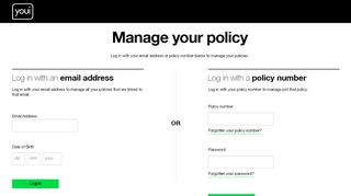 
                            1. Manage policy - Youi