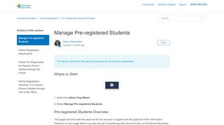
                            5. Manage Pre-registered Students – Illuminate Education