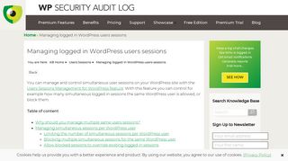 
                            9. Manage Simultaneous WordPress Users Sessions | WP Security Audit ...