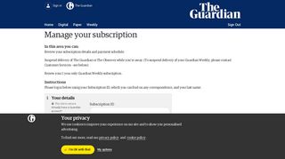 
                            1. Manage - Subscribe - The Guardian