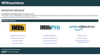 
                            5. Manage Your Account - Filmmaker Help - Withoutabox