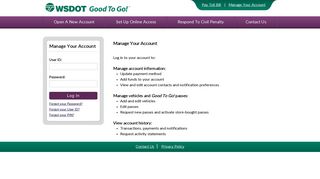 
                            1. Manage Your Account - Good To Go! Official Washington State ...