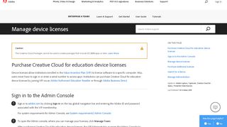 
                            8. Manage your Adobe Creative Cloud for education device licenses