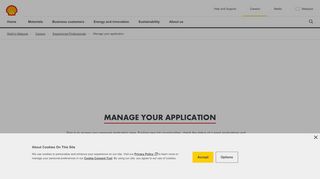 
                            4. Manage your application | Shell Malaysia