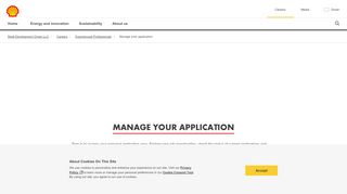 
                            6. Manage your application | Shell Oman