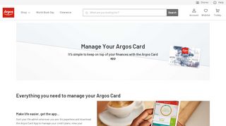 
                            9. Manage your Argos Card