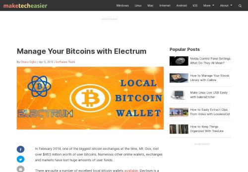 
                            11. Manage Your Bitcoins with Electrum - Make Tech Easier