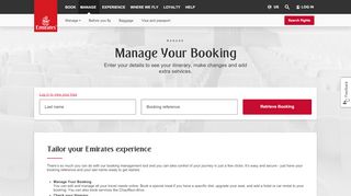 
                            4. Manage your booking | Emirates United States