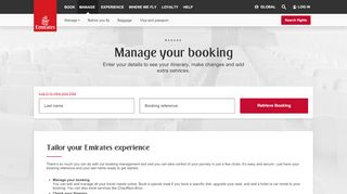 
                            11. Manage your booking | Emirates