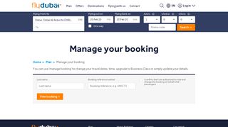 
                            4. Manage your booking - Plan - flydubai