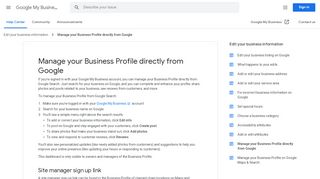 
                            5. Manage your business listing directly from Google - Google My ...