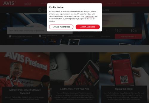 
                            3. Manage your car hire bookings and rewards - Avis