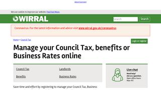 
                            6. Manage your Council Tax, benefits or Business Rates online | www ...