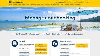 
                            7. Manage your Expedia itineraries here! | Expedia.com.sg