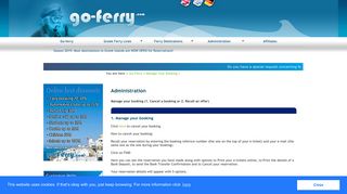 
                            5. Manage your ferry booking | go-Ferry.com
