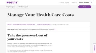 
                            11. Manage Your Health Care Costs | Aetna
