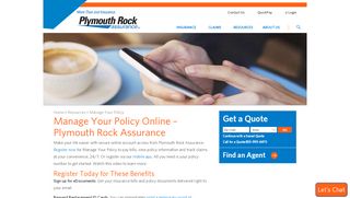 
                            9. Manage Your Insurance Online | Plymouth Rock Login and Bill Pay