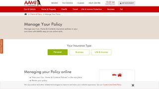 
                            2. Manage Your Insurance Policy - AAMI