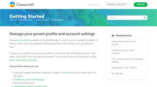 
                            11. Manage your parent profile and account settings – Classcraft ...