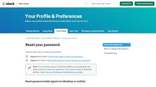 
                            10. Manage your password – Slack Help Center