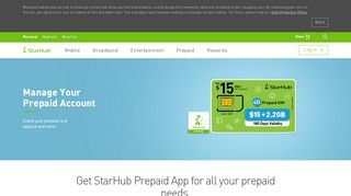 
                            1. Manage Your Prepaid Account | StarHub Mobile