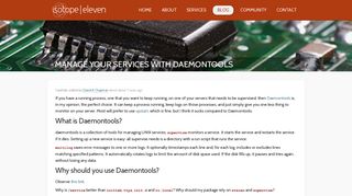 
                            12. Manage your services with Daemontools – Blog – isotope|eleven