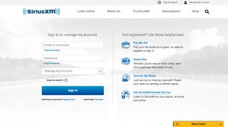 
                            10. Manage Your SiriusXM Account - Sign In, Convert From a Trial or ...