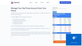 
                            9. Manage Your StarTimes Account from Your Phone | Abacus Online ...
