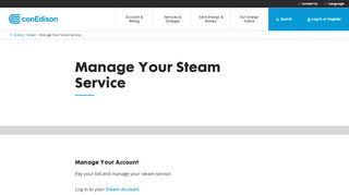 
                            12. Manage Your Steam Service | Con Edison