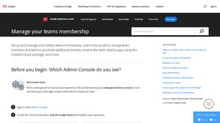 
                            1. Manage your teams membership - Adobe Help Center