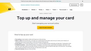 
                            7. Manage your travel currency card account online | AA