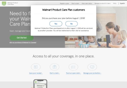 
                            10. Manage your Walmart Product Care Plans and claims. - Asurion