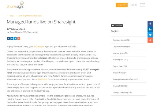 
                            12. Managed funds live on Sharesight | Sharesight