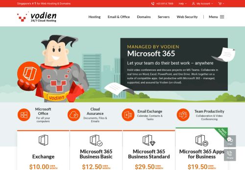 
                            5. Managed Office 365 | Office 365 Email accounts for businesses - Vodien