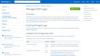 
                            6. Managed SSH Login - RightScale Docs