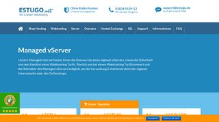 
                            9. Managed vServer › Shop Hosting von ESTUGO