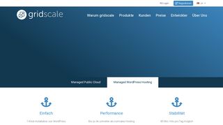 
                            12. Managed WordPress Hosting mit HostPress | gridscale