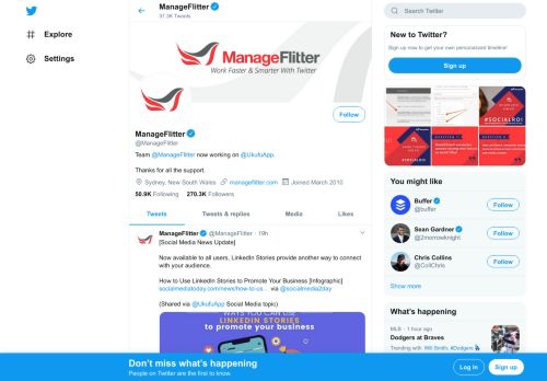 
                            2. ManageFlitter (@ManageFlitter) | Twitter