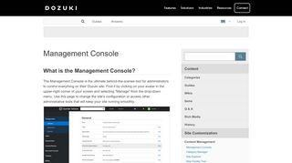 
                            5. Management Console - Dozuki