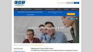 
                            6. Management Courses part time CMI College Dublin Ireland