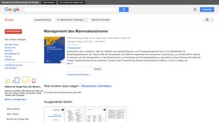 
                            8. Management des Mammakarzinoms