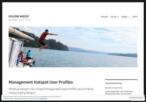 
                            6. Management Hotspot User Profiles – KHUSNI NADZIF