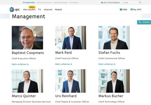 
                            8. Management | Unternehmen | UPC