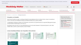 
                            3. Managementsysteme - Waskönig+Walter