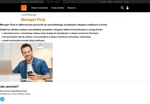 
                            1. Manager Floty - Usługi dodatkowe | Orange Polska
