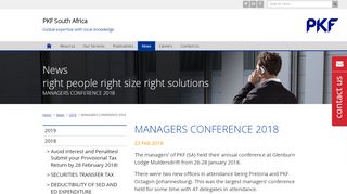 
                            7. managers conference 2018 - PKF South Africa