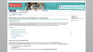 
                            13. Managing course files with WebDAV in myCourses